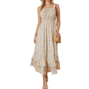 Grace Karin Floral Smocked Dress